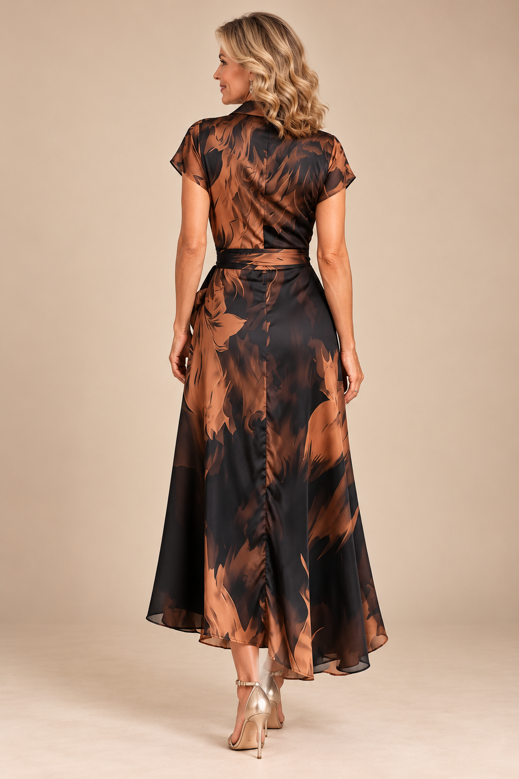Leanne | Abstract Midi Dress
