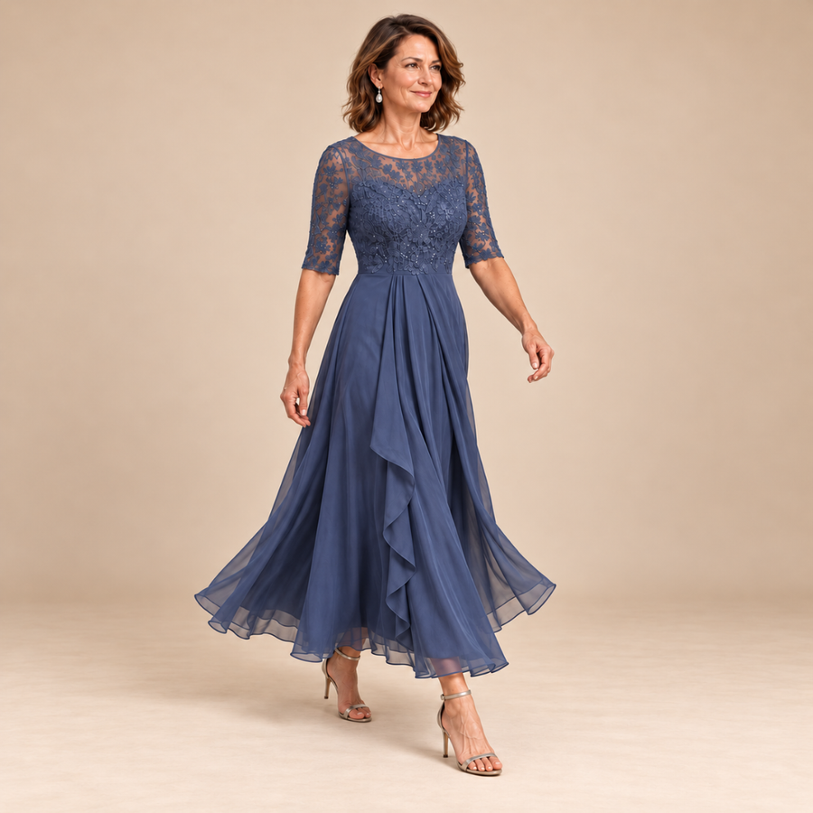Rose – The Flattering Lace Midi Dress
