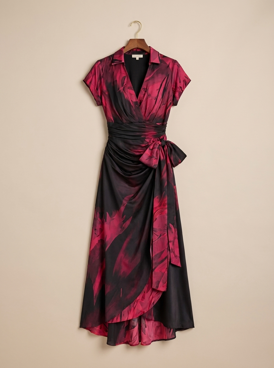 Leanne | Abstract Midi Dress