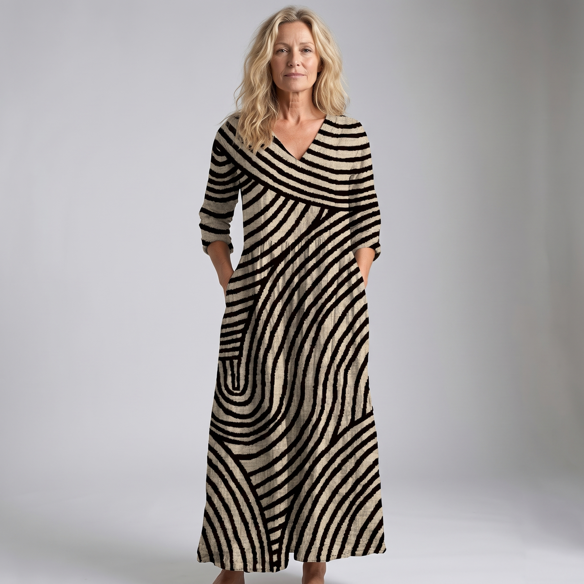 AYLA™ | Vintage Striped Dress